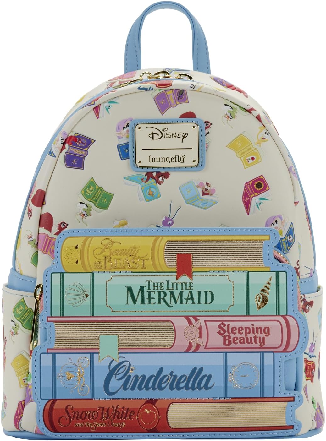 Loungefly Disney Princess Books Classics Mini Backpack front view