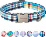 Dog Collar Metal Buckle Blue Stripe Collar Gift Durable Cute Collar for Small Medium Large Boys Girls Dogs - Image 12