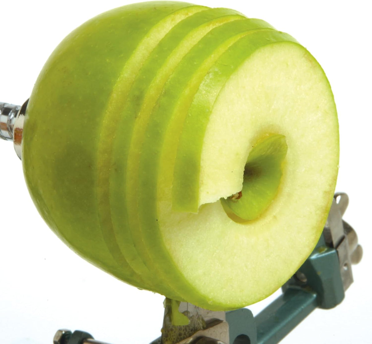 Norpro Apple Mate 3 set up on countertop for fruit preparation