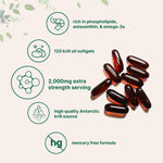 Micro Ingredients Antarctic krill oil 2000mg serving size details