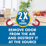 Gonzo Odor Air Magnet placement in a car or bathroom for continuous smell elimination.