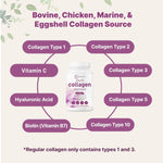 Micro Ingredients Multi Collagen Pills daily serving size visualization