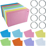 TFLFL index cards packaging and color assortment breakdown