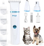 Petygo 3-in-1 pet grooming kit front view cordless dog hair clippers