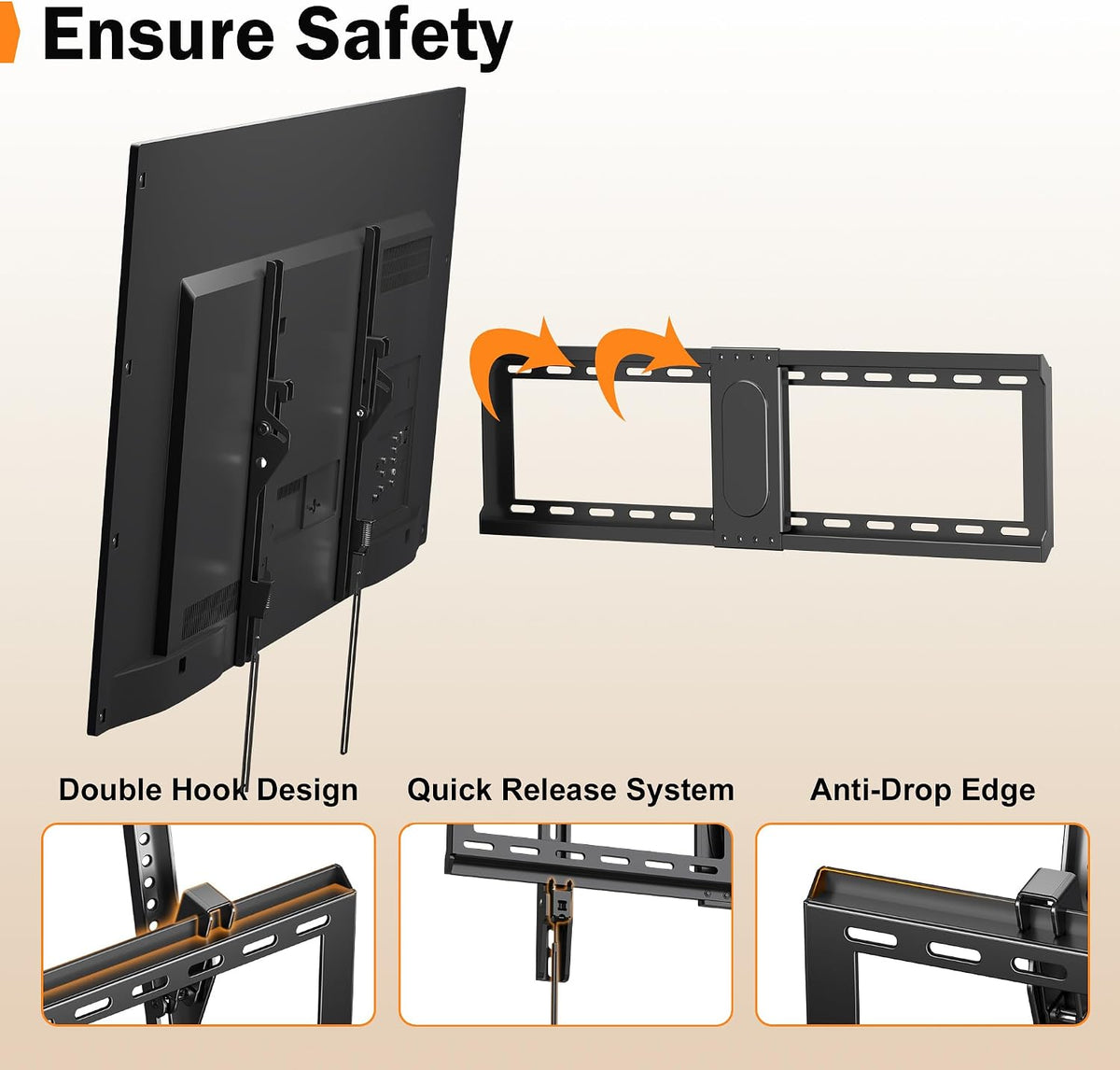 Xinlei TV bracket mounting hardware kit and components layout