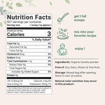 Micro Ingredients organic tomato powder nutritional facts label