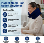 SLANA cervical support pillow side profile and adjustable straps