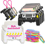 You've Been Ducked Card, Duck Tags, DCUK Ducking Game Card, 35 Pack, 3.5 x 2.5 inches, Duck Tag with Hole and Rubber Bands, SUV Car Design (White-7FDK1003) - Image 9