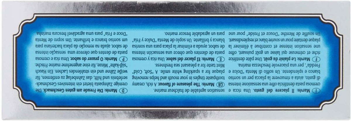 Marvis Aquatic Mint Toothpaste luxury Italian oral care collection display