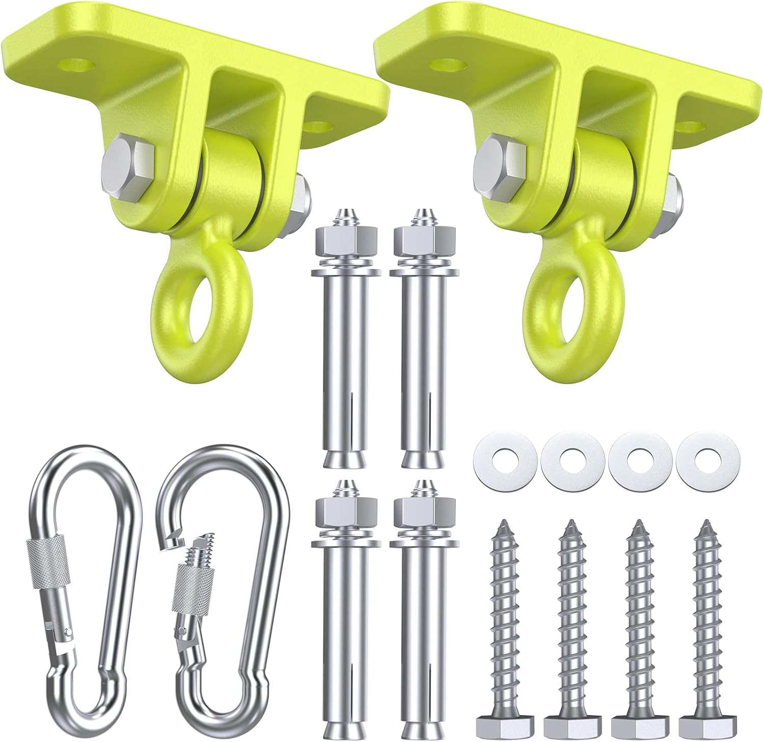 Highpro heavy duty swing hangers front view swingset hardware kit