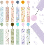 Outus 24 Pcs Kawaii Bookmarks Cute Pom Pom Bookmarks Bulk with Rulers, Kawaii Unicorn Donut Avocado Page Markers, Back to School Classroom Favors Marks for Girls Students Kids Reading Gifts - Image 10