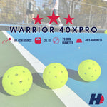 VeteranGO Hero Pickleball Warrior 40Xpro one piece plastic construction