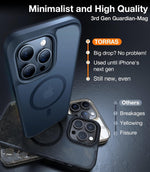 Torras MagSafe compatible phone case wireless charging alignment