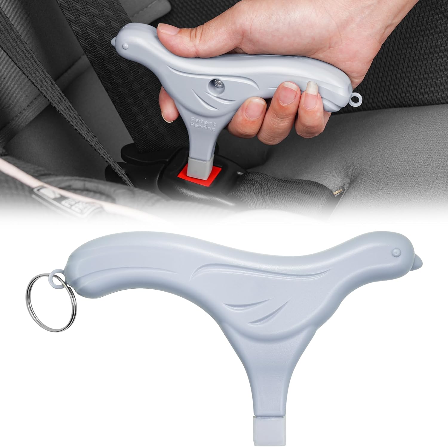 Easicozi grey buckle release tool front view for car seats