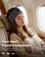 Fulext sleep headphones demonstrating soft and stretchable fabric material