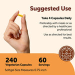 Micro Ingredients vegetarian capsules bottle side view