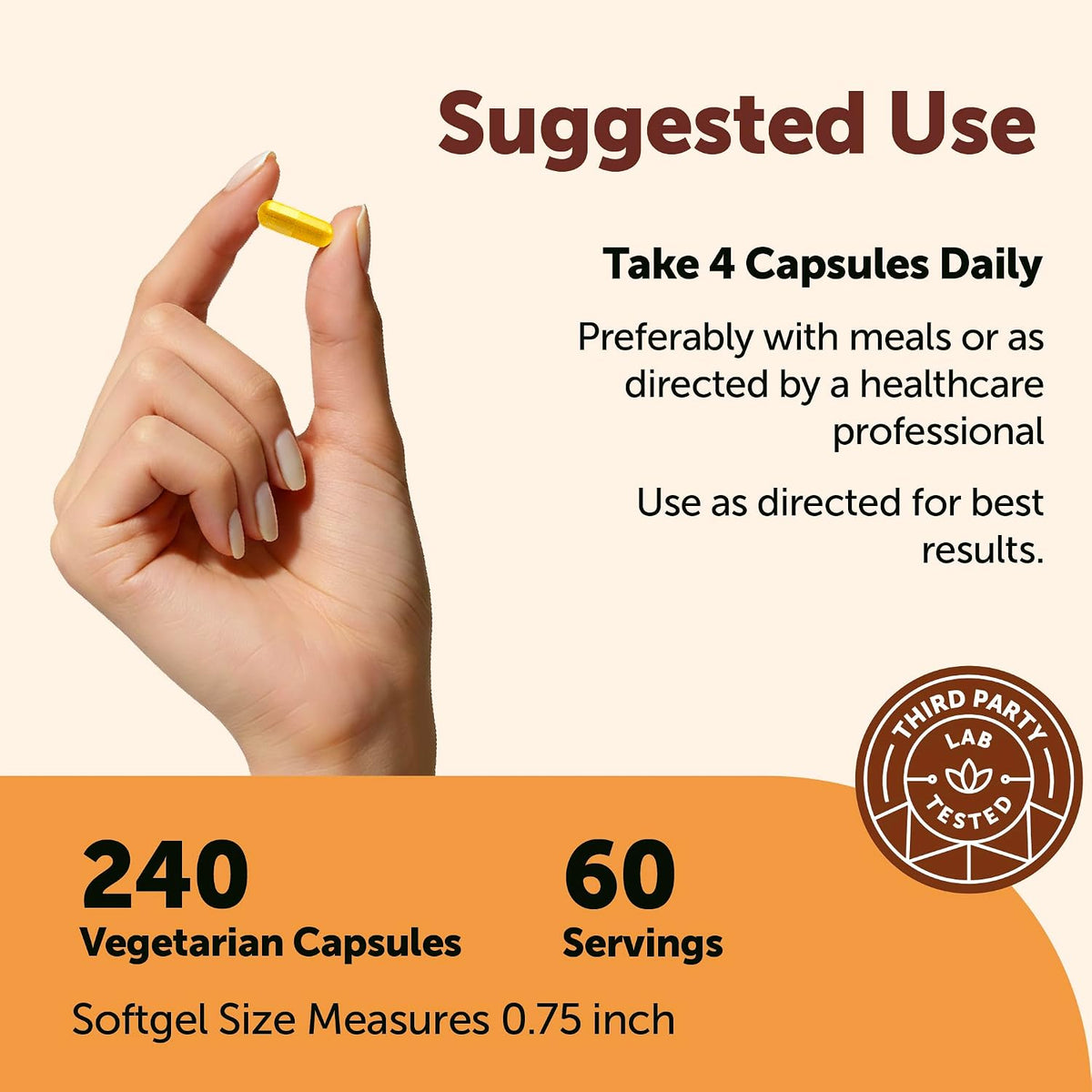 Micro Ingredients vegetarian capsules bottle side view
