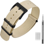 ANNEFIT Nylon Watch Band 16mm 18mm 20mm 22mm, One-Piece Waterproof Military Watch Straps with Heavy Buckle - Image 14