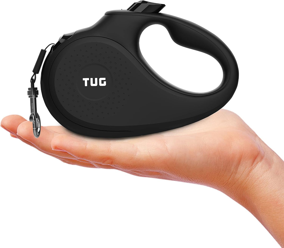 TUG 360 degrees Tangle-Free Retractable Dog Leash | 16 ft Strong Nylon Tape (Small, Black/Orange) - Image 11