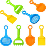 Skylety 8-piece sand shovel and rake set front view