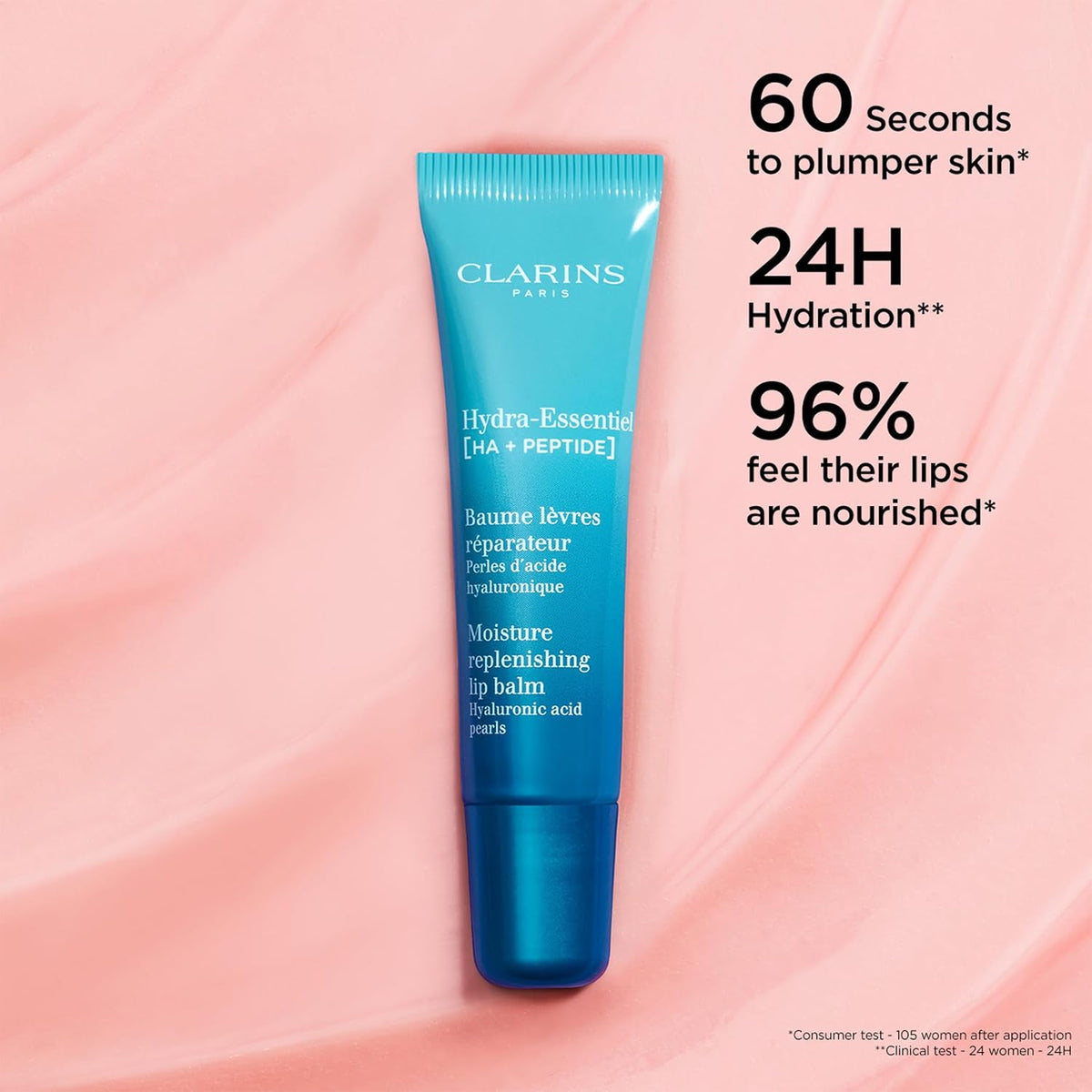 Clarins Hydra-Essentiel lip balm applicator tip close-up