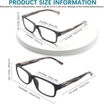 Fadbon blue light blocking glasses side profile