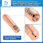 Welding contact tips and nozzles compatibility setup