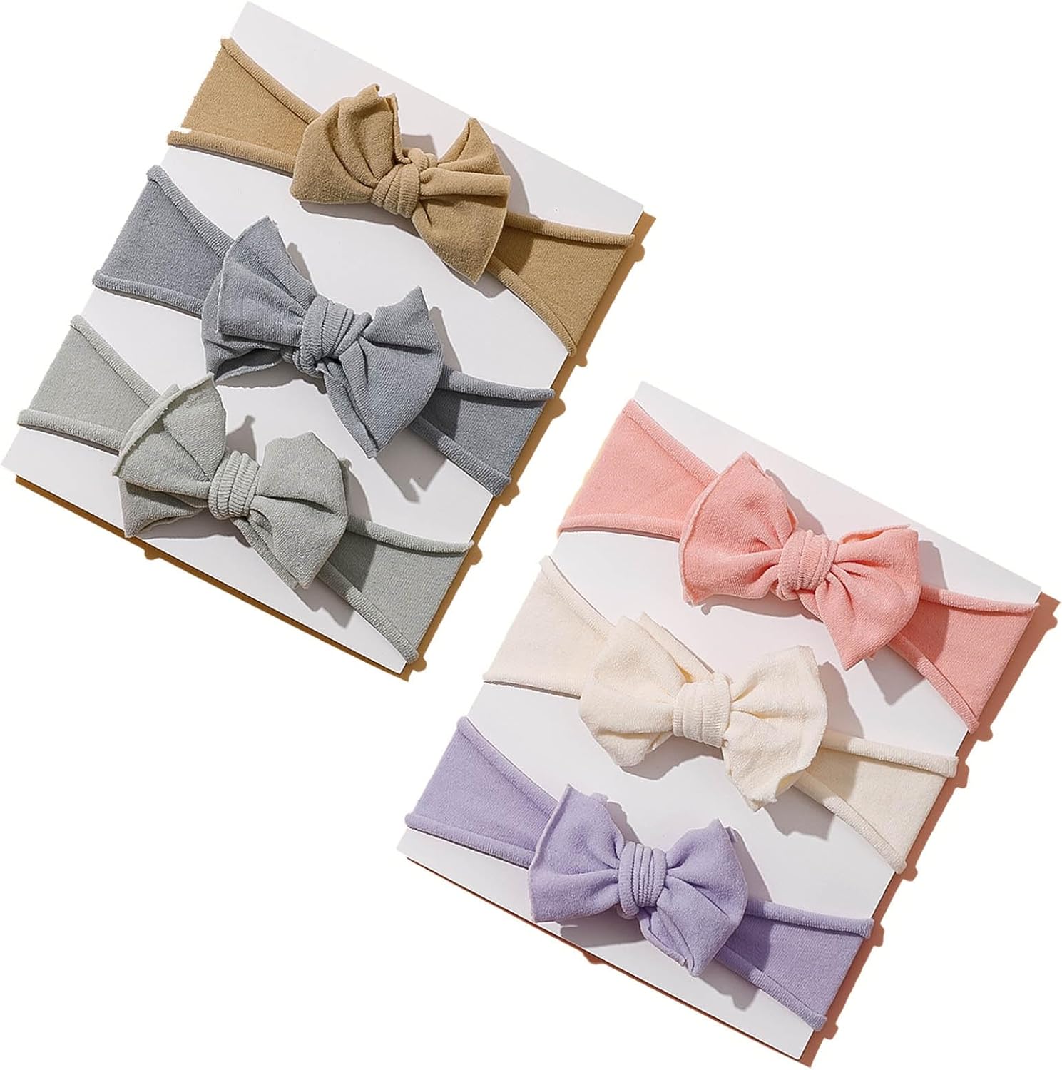 Tianhoudeger 6pcs baby girl hairbands front view