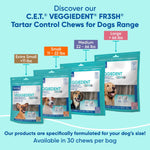 Authentic Virbac dog chews imported by Dropy India packaging back