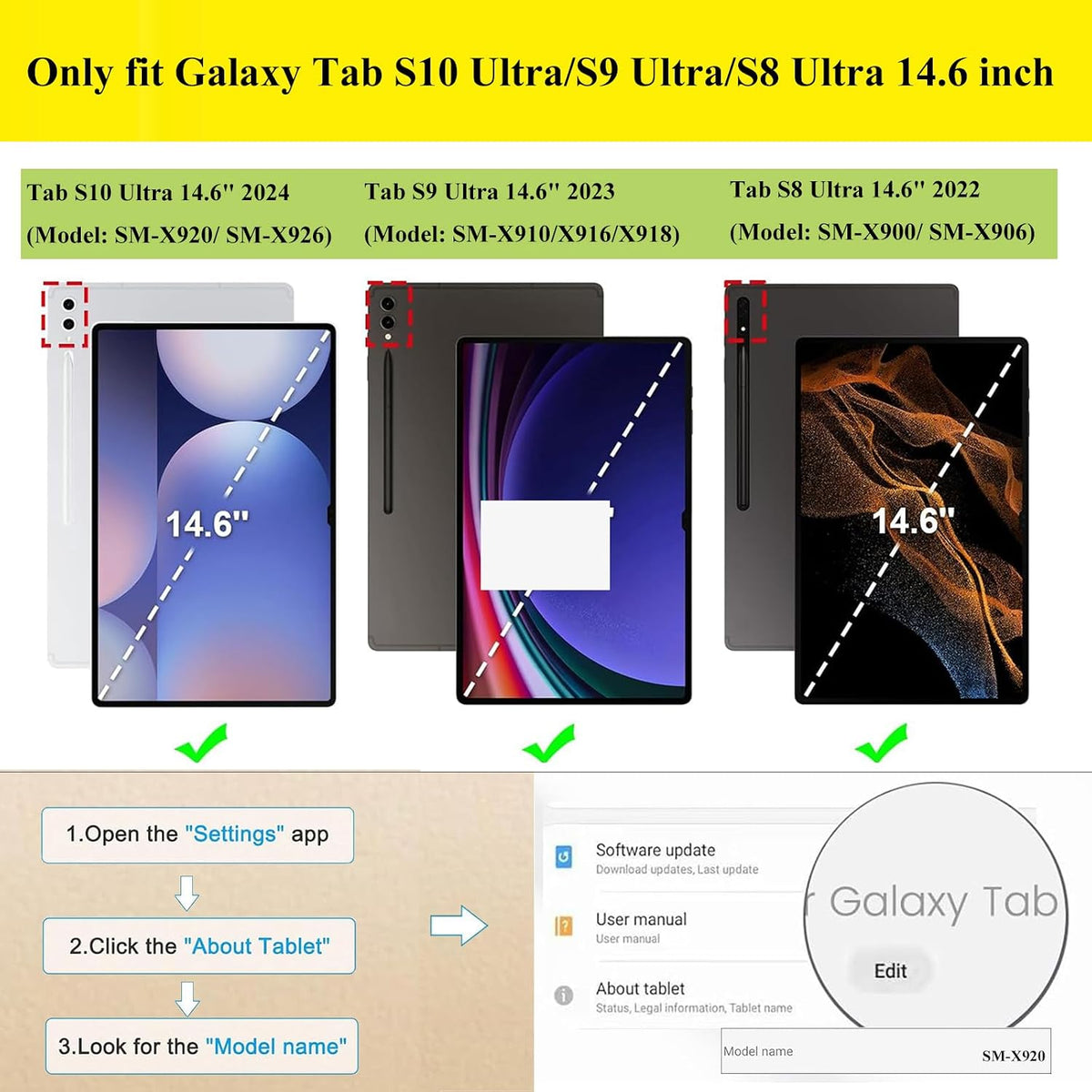 UUcovers shockproof EVA foam tablet case rear view with handle