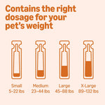 Premium fipronil and methoprene flea lifecycle control drops for small dogs