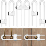 Kickic U-shaped cabinet locks 6 pack front view