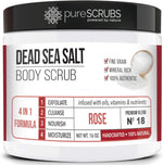 pureSCRUBS rose body scrub jar front view