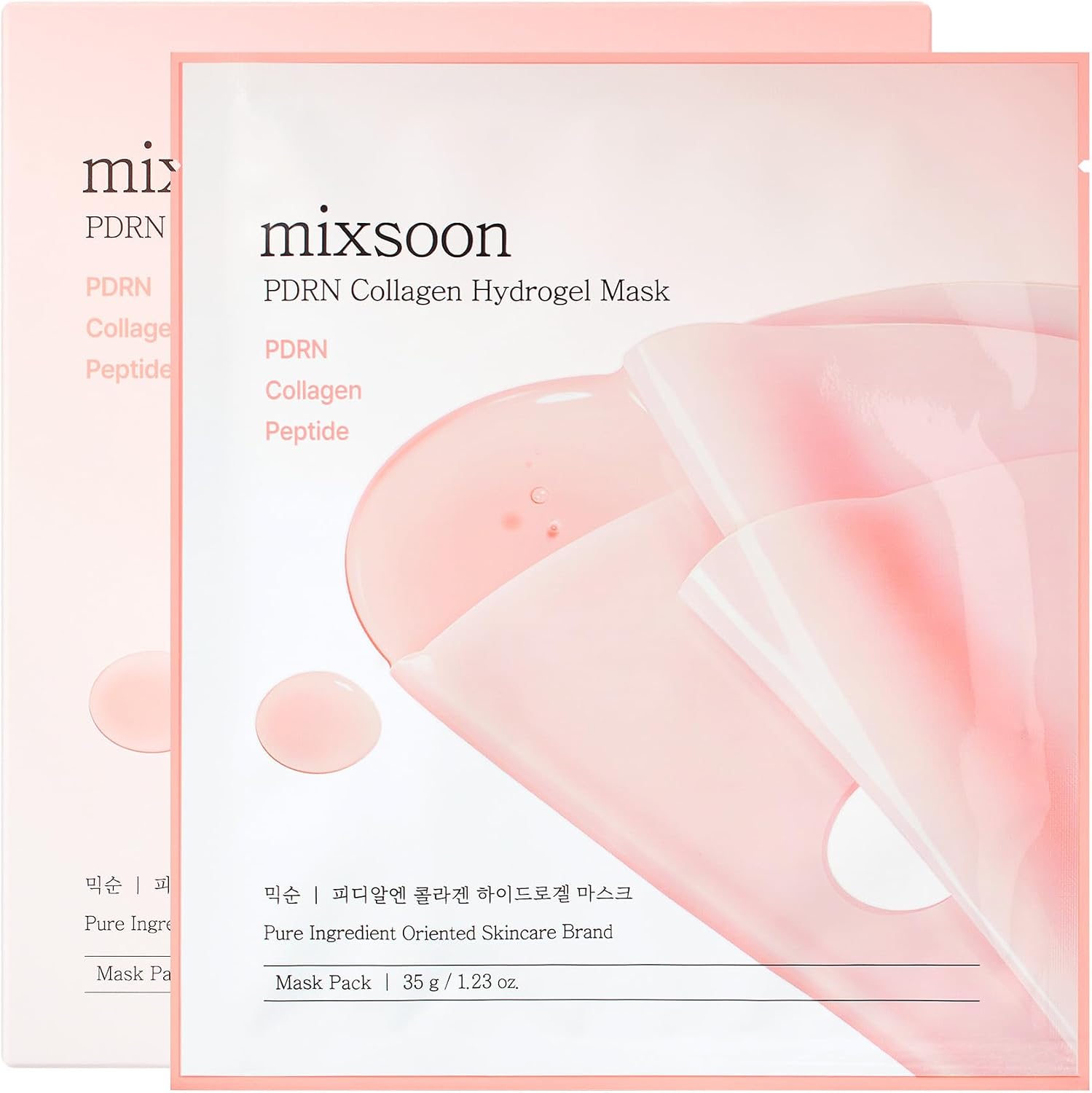 Mixsoon PDRN Collagen Hydrogel Face Mask packaging front view