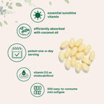 Micro Ingredients Vitamin D3 500 count package closeup