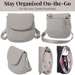 Baggallini Swift Flap Mini Crossbody RFID card slots