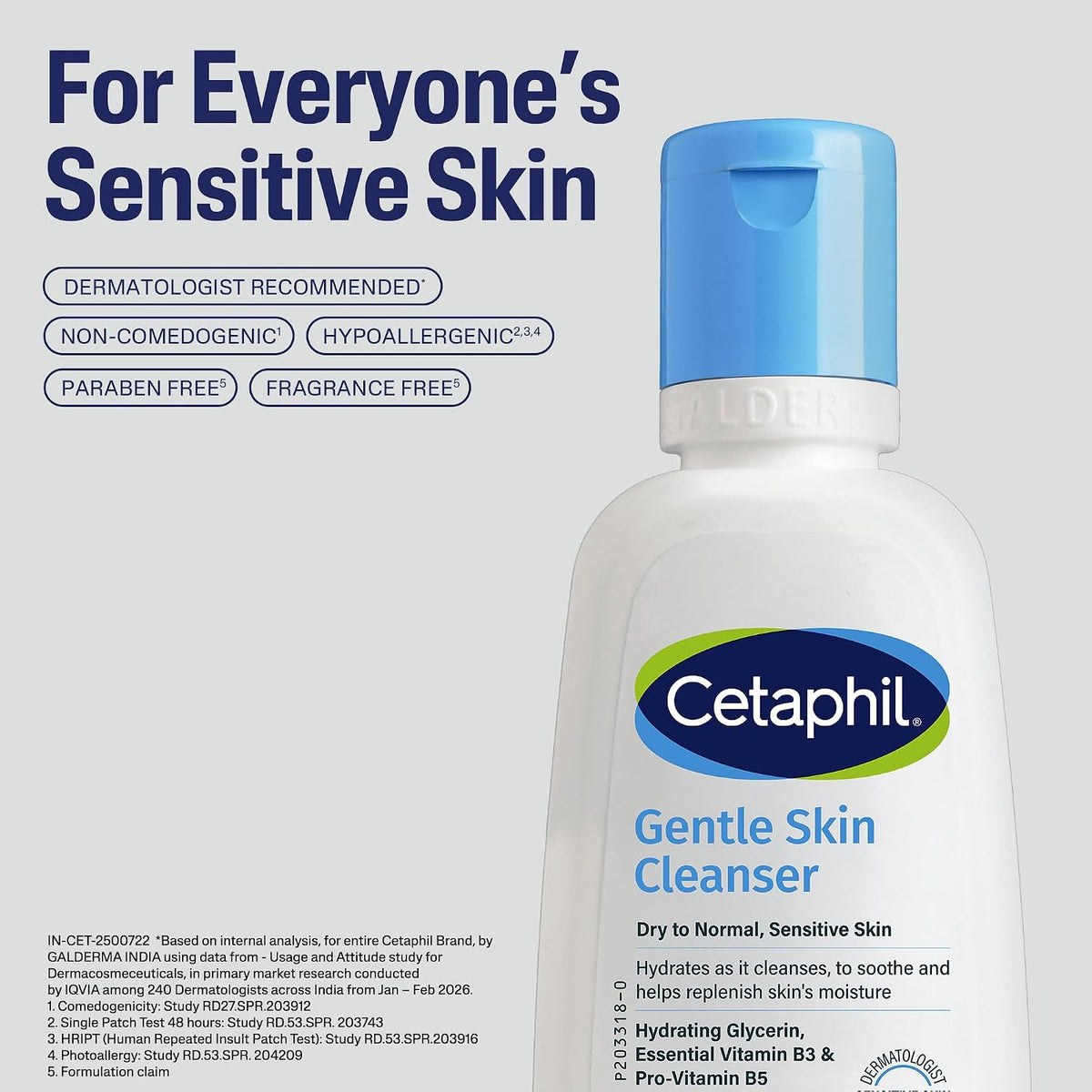 Cetaphil sensitive skin cleanser cap and pump