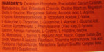 Ultra fine super stick reptile calcium powder supplement bottle back