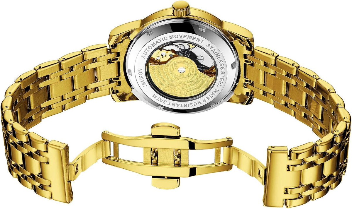 Biden watch styled on wrist for formal wear