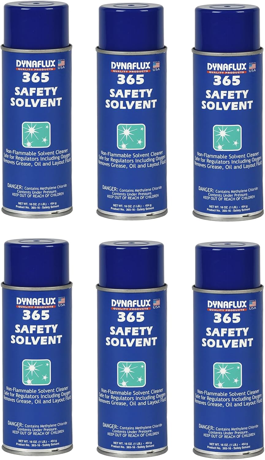 Dynaflux 365 Safety Solvent front view of the highly concentrated nonflammable aerosol spray can cleaner.