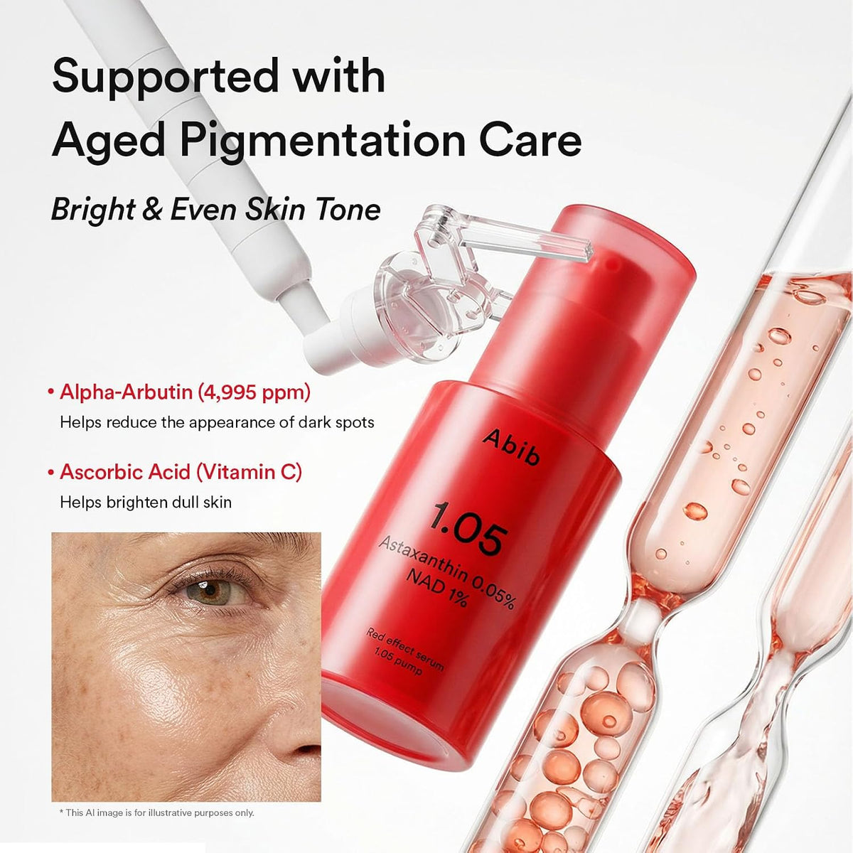 Abib red bottle anti-aging treatment for dark spots