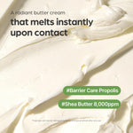 Texture of I'm From Propolis Butter Balm cream on skin