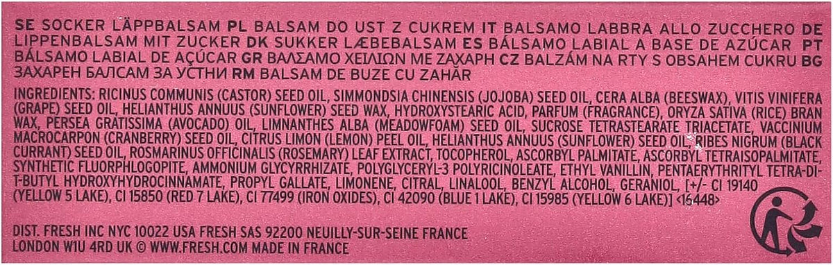 Fresh Sugar Lip Treatment Plum open cap showing lipstick bullet