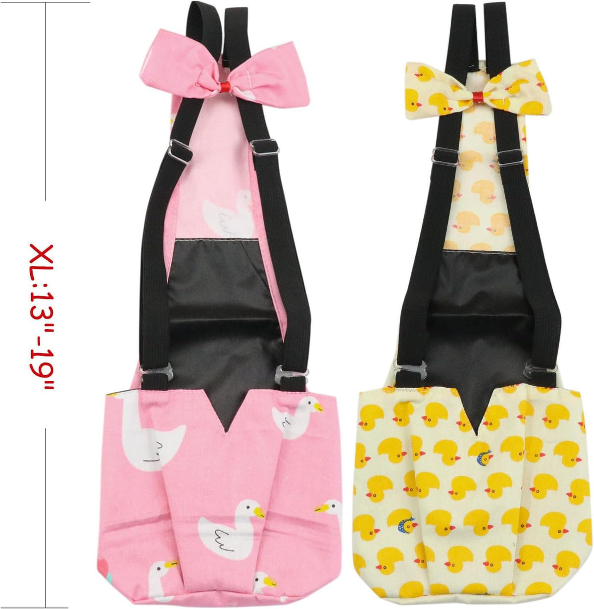 BestParts reusable bird diaper displaying the waterproof inner pouch liner details.