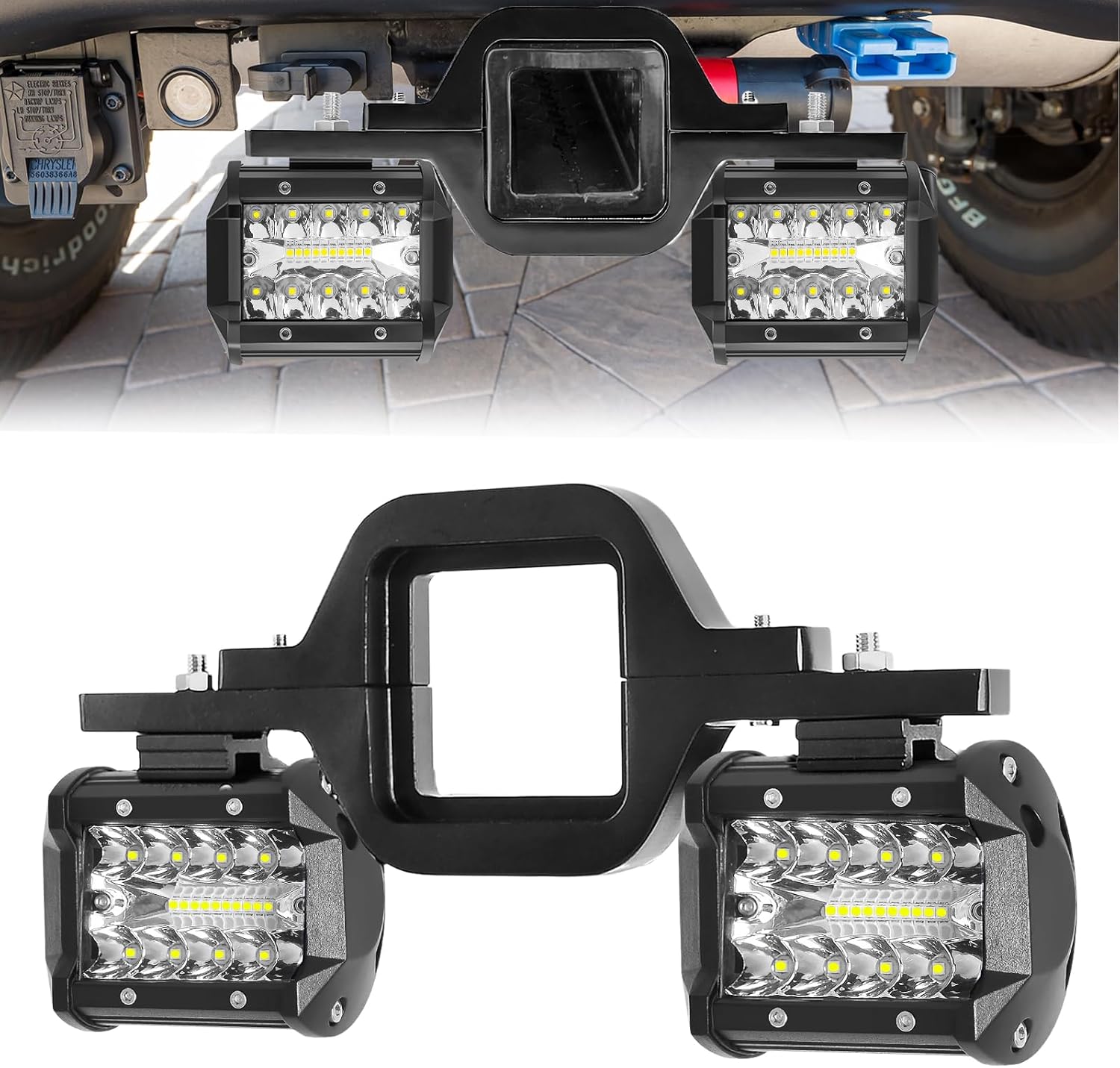 Bestzheyu Ebestauto 4 inch LED work light pods front view