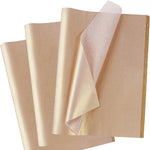 RUIFUN metallic rose gold tissue paper front view of the sixty sheet pack for elegant gift wrapping