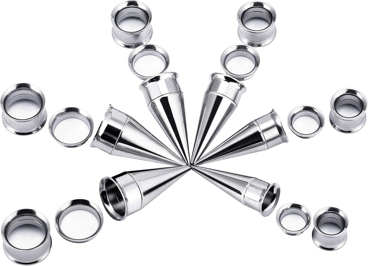 Tbosen ear stretching tapers close up view