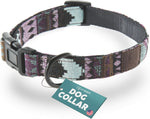 Embark Pets large dog collar front view in Aztec pattern