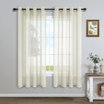 Pitalk cream colored curtains front view
