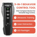 Close up of NoBark Ultra ultrasonic training buttons